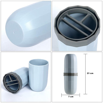 Etui brosse a dent tasse voyage portable multifonctionnel de brosse à dents simple pour le camping le voyage la maison scolaire